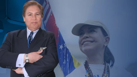 Armando Guzmán y María Corina Machado.