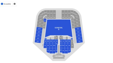 mapa concierto shakira estadio gnp