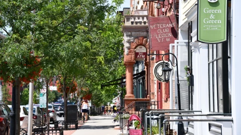la calle principal de Cooperstown.