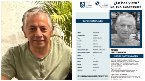 Rubén Díaz Valencia es un conductor por aplicación desaparecido en Tlalpan.