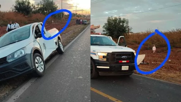 ¡De terror! Captan a una niña fantasma durante un accidente de carretera