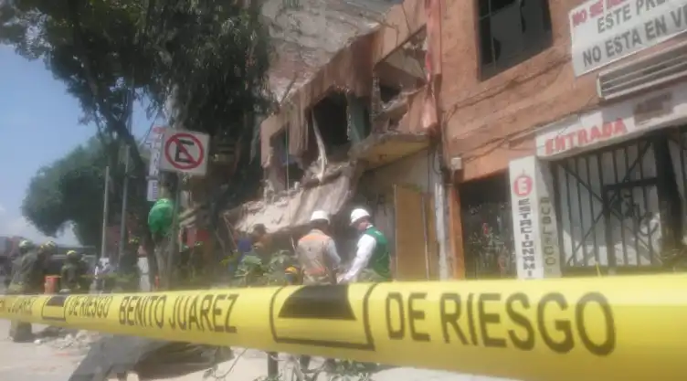 derrumbe de vivienda en la CDMX