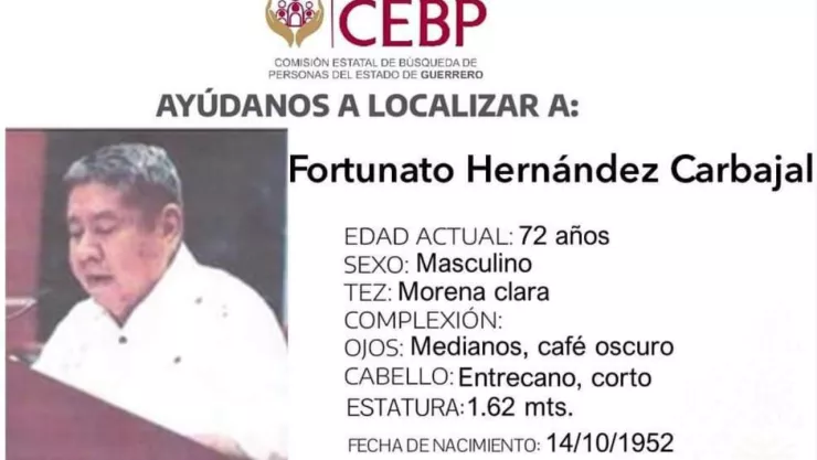 EX DIPUTADO DESAPARECIDO FORTUNATO HERNANDEZ MORENA
