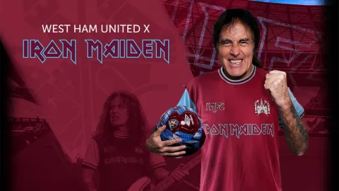 Iron Maiden lanza jersey junto a West Ham