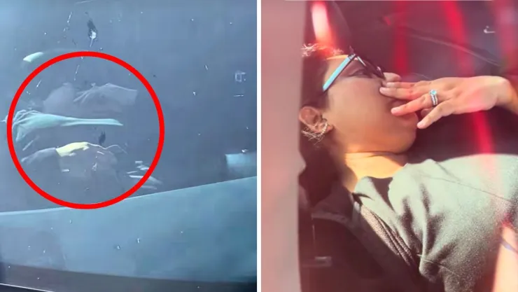 “Ahí está acostadita”, dijo la esposa mientras filmaba a la amante en el asiento del copiloto