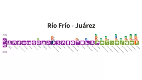 La ruta del Metrobus CDMX que iba de Río Frío a Juarez, por obras en el Metro