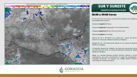 Clima Tabasco 4 de mayo