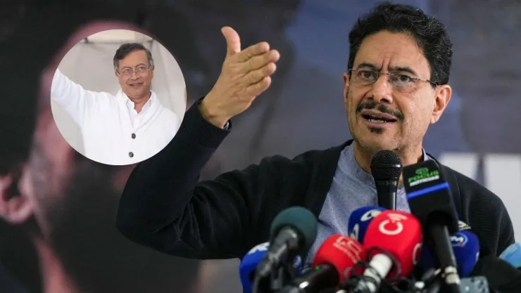 Fotos de Gustavo Petro e Iván Cepeda.