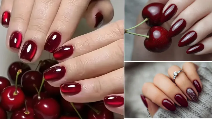 uñas en color rojo cereza.jpg