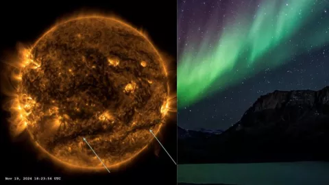 Una tormenta geomagnética solar impacta en Tierra en 2 de junio