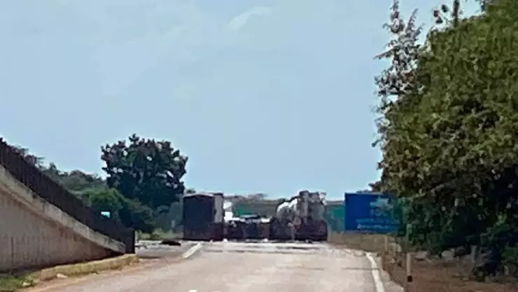 FOTOS_ Fuerte accidente en la Mérida Campeche; hay sustancias tóxicas presentes en el lugar