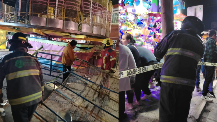 Accidente en Feria de Puebla