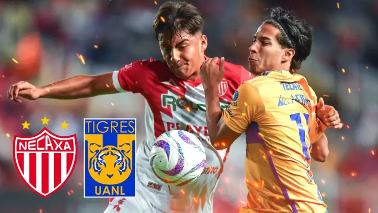 Diego Lainez de Tigres durante el partido Necaxa vs Tigres UANL, correspondiente a la Jornada 04 del Torneo Apertura 2023 de la Liga BBVA MX, en el Estadio Victoria, el 20 de Agosto de 2023.