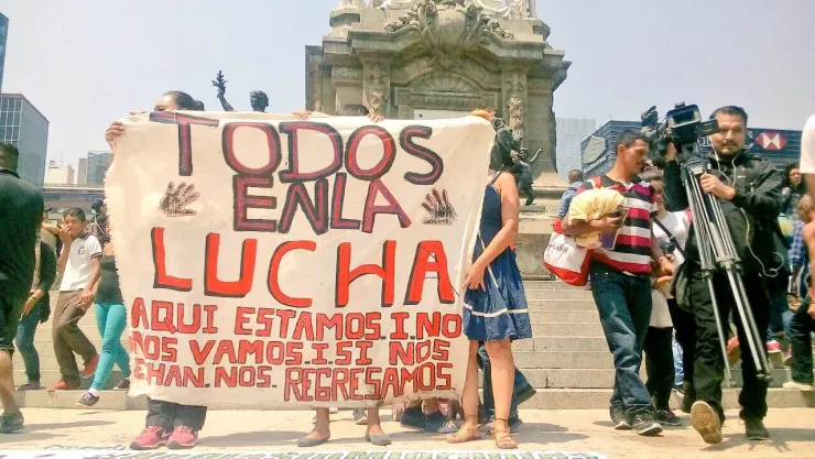 Marcha migrantes en CDMX