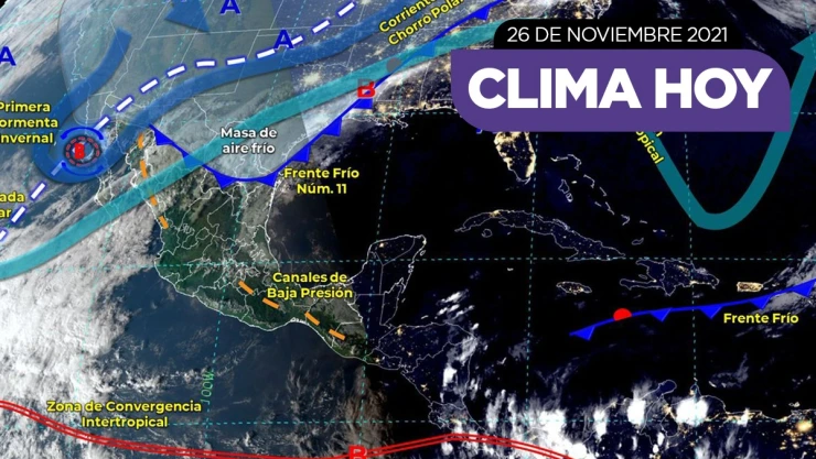 clima México 26 de noviembre