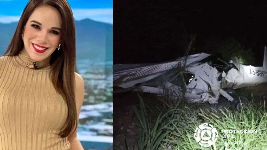 Así fue el accidente aéreo en NL dónde murió Débora Estrella, conductora de televisión