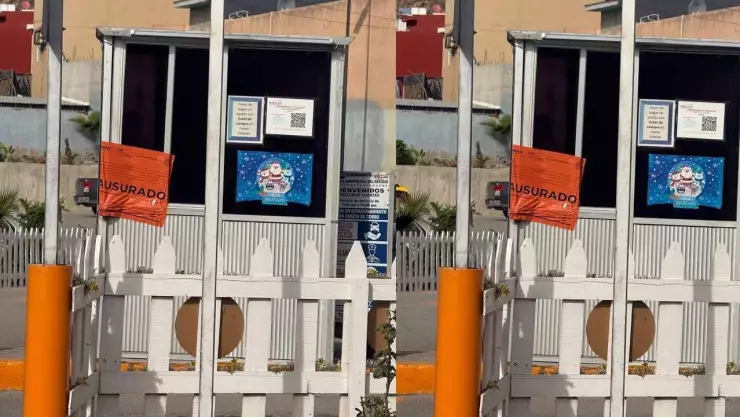 Estacionamiento clausurado