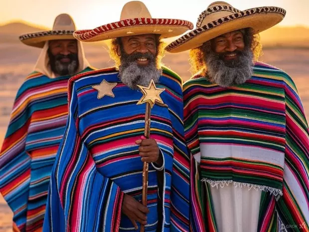 IA muestra cómo serían los Reyes Magos mexicanos