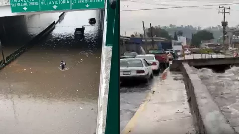 Fuertes lluvias en CDMX y Edomex, viernes 13 de septiembre