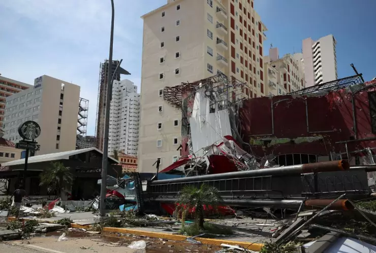 destrucción por huracán Otis en Guerrero