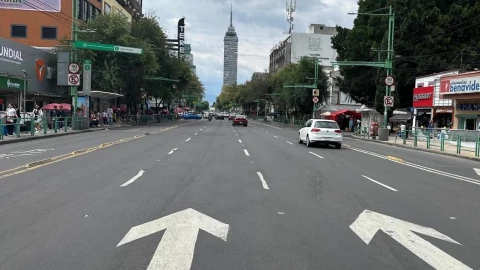 Vista del Eje Central Lázaro Cárdenas en Ciudad de México