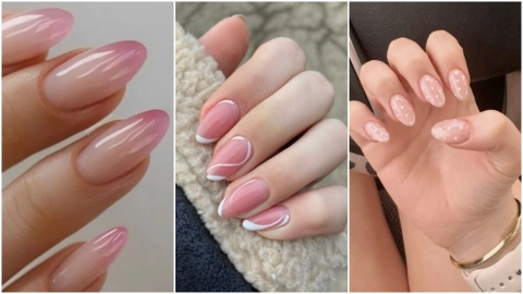 Checa estas uñas rosa pastel 