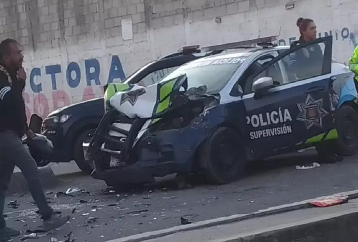 choque patrulla contra grúa constitucoón mexicana