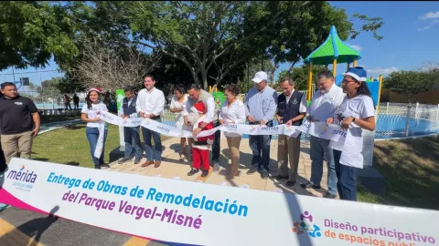 Inauguran trabajos de remodelación del Parque Vergel-Misné