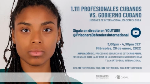 ONG ’s amplían denuncia contra gobierno de Cuba