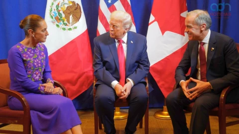 Sheinbaum, Trump y Carney