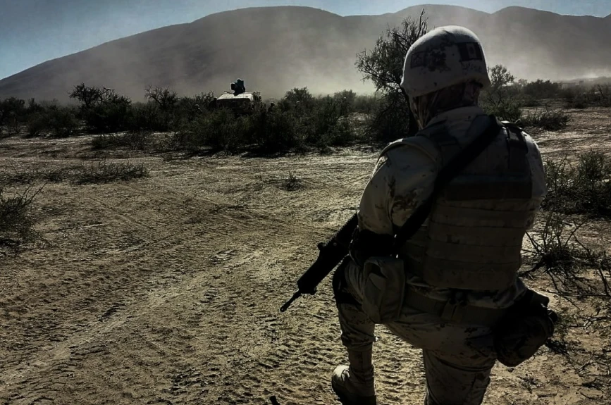 Entrenamiento de soldados del Ejército Mexicano