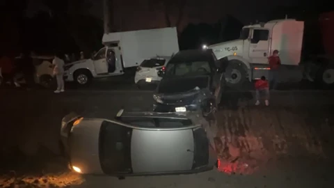 Choque en carretera Villahermosa-Cárdenas