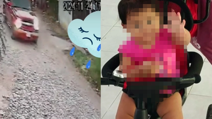 Fallece bebe que fue atropellada junto a sus padres en Plan Chiapas; conductor se dio a la fuga