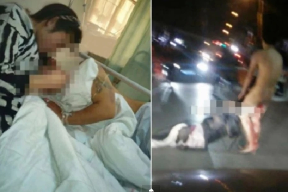 La mujer fue arrestada por atacar a su esposo