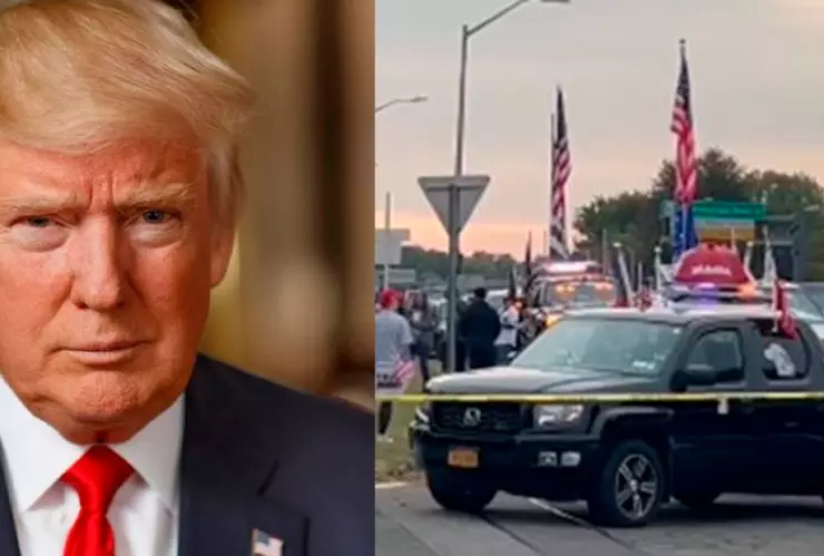 Localizan auto con explosivos cerca de un mitin de Donal Trump en Nassau, Nueva York ¡FALSO!