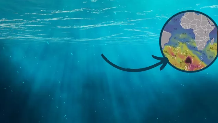 Mancha en el océano atlántico