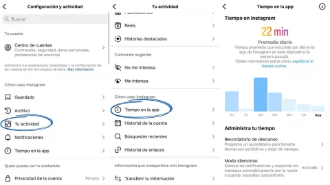 ¿Cómo saber cuanto tiempo utilizas Instagram?