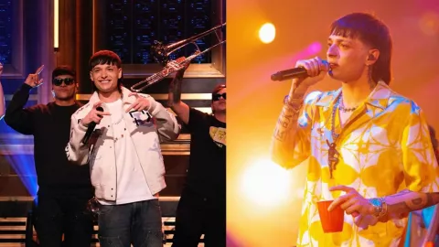 Peso Pluma le copia el peinado a David Bowie