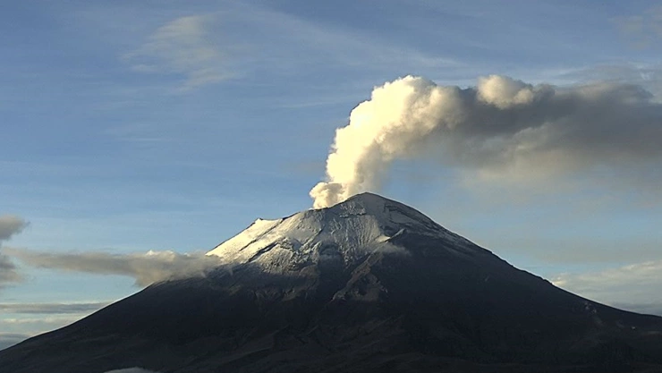 Volcán Popocatépetl hoy 14 de agosto de 2024 presenta dos SISMOS