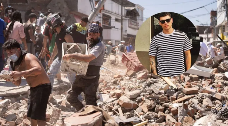 Foto de terremoto en Colombia.