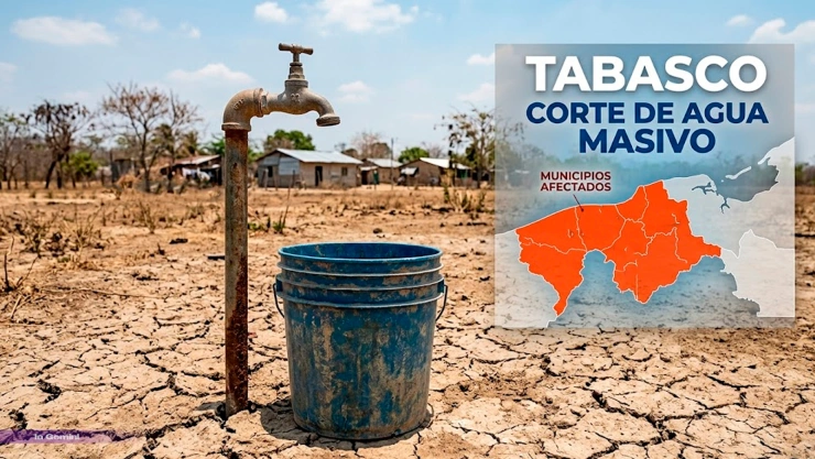 Corte de agua en Tabasco