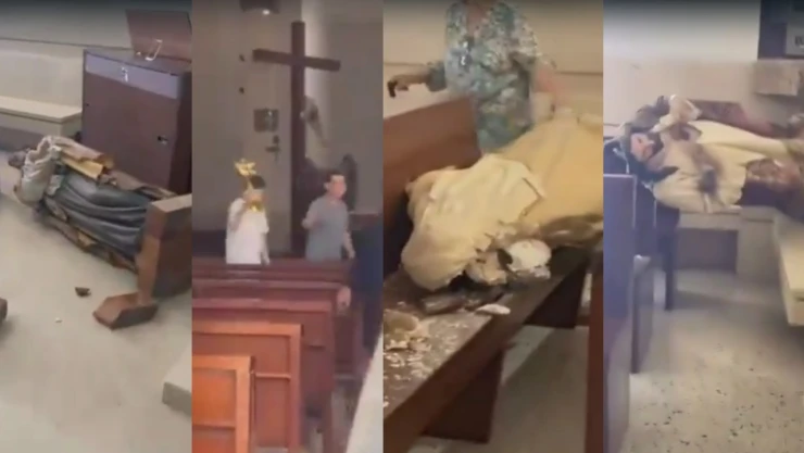 Destruye iglesia en Culiacán, por orden de la Santa Muerte