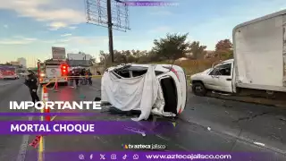 VIDEO | Una persona muerta y un vehículo completamente destruido; así fue como ocurrió el fuerte accidente en López Mateos