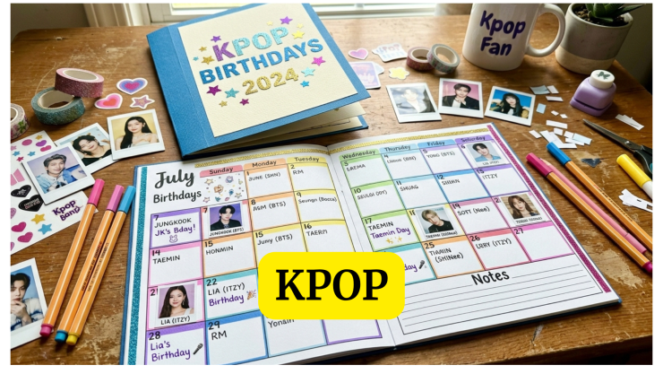 Calendario de cumpleaños kpop