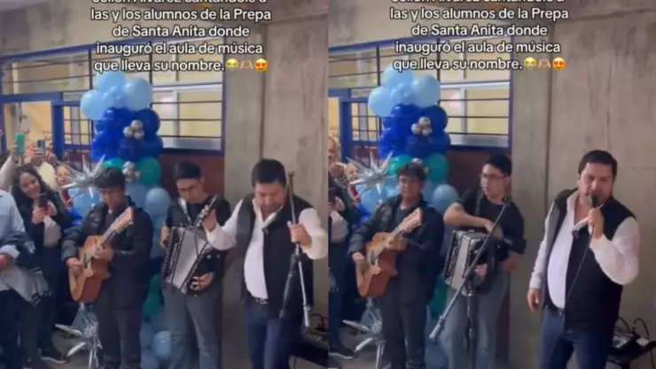 Julión Álvarez inaugura aula