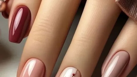Diseño de uñas para San Valentín 2025