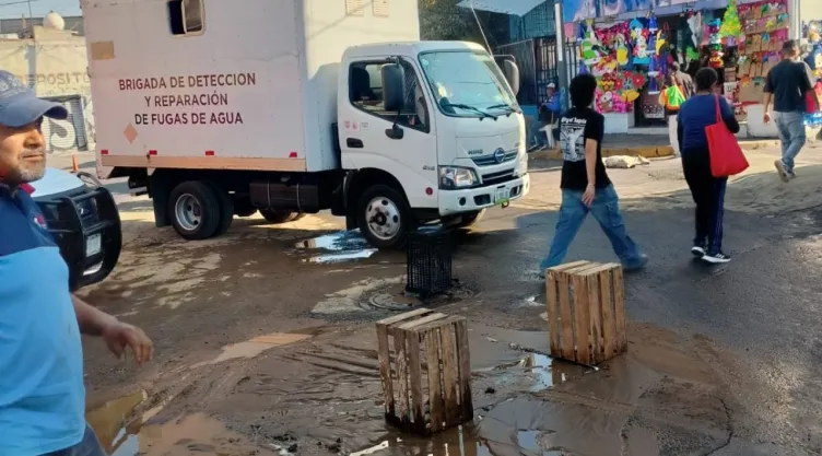 Corte de agua en Tláhuac.