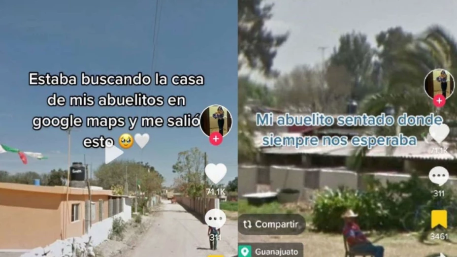 abuelito aparece en google maps