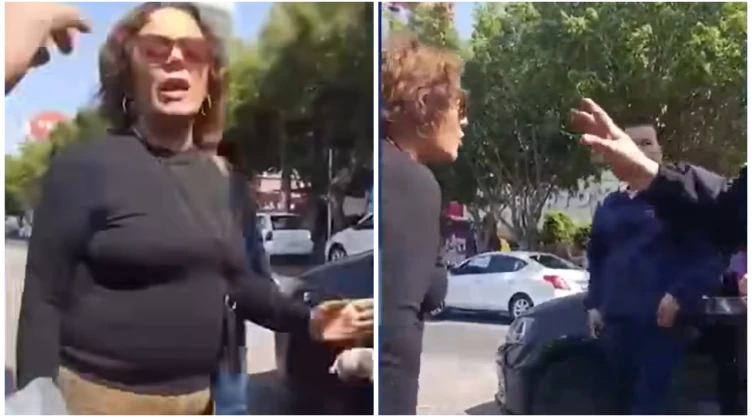 Mujer recibe multa en Ecatepec y justifica que se estacionó en lugar prohibido.
