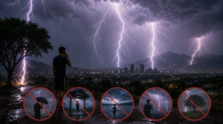 Más de 2 mil 400 muertes por rayos en México: Estos son los errores mortales que no debes cometer durante una tormenta eléctrica